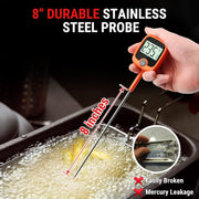 LABART TP509 Candy Thermometer with Pot Clip, Instant Read Meat Digital Thermometer with LCD